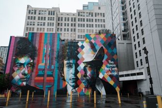 Bob Dylan Mural in Minneapolis