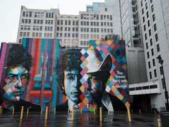 Bob Dylan Mural in Minneapolis